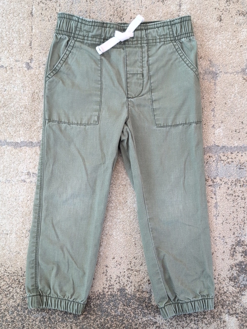 Carter's Toddler boy Olive Green Elastic-Waist Jogger Pants 3T
